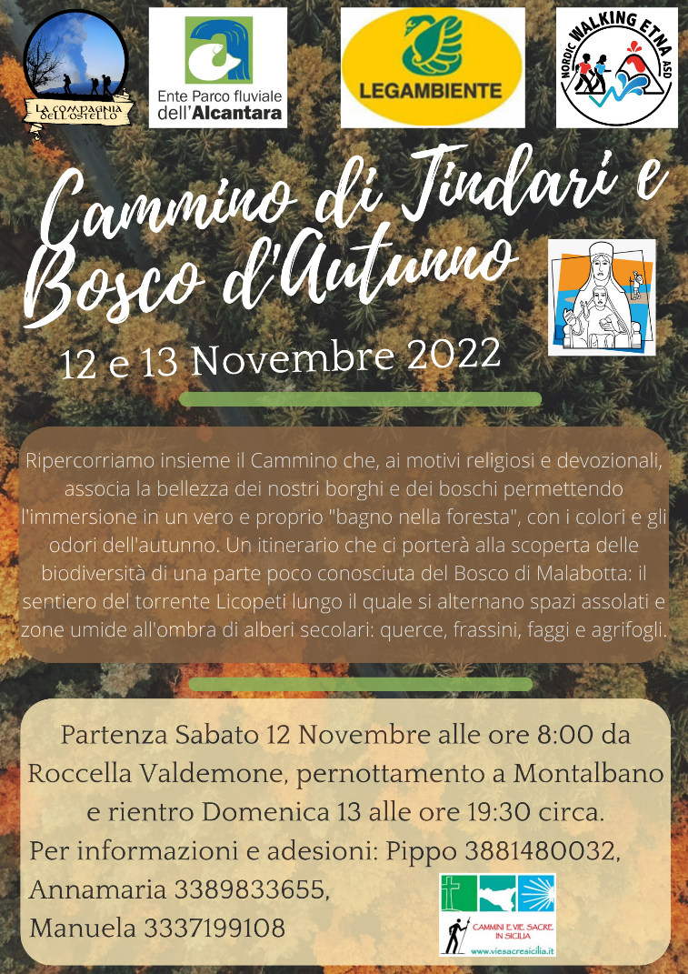 Il Cammino di Tindari Cammino d'Autunno