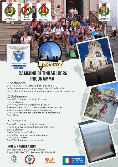 Programma del Cammino di Tindari
