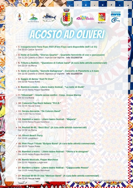 Eventi Estate Oliveri 22