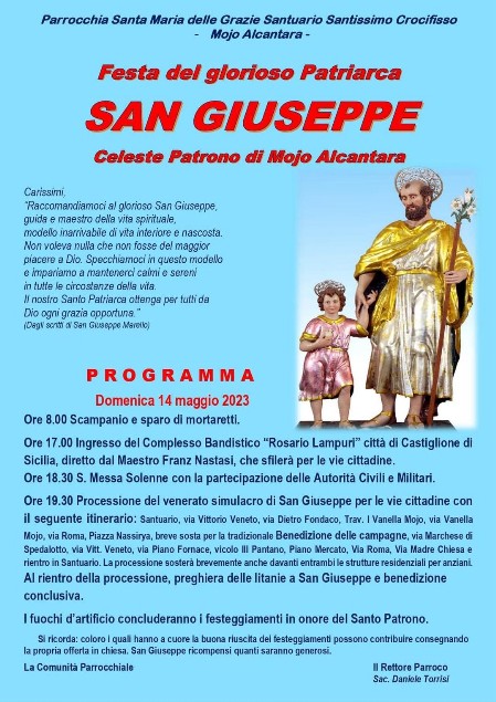 Festa di San Giuseppe a Mojo Festa del Patrono - Moio Alcantara