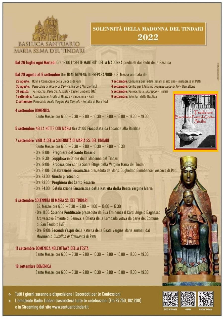 Programma festa della Madonna 2022